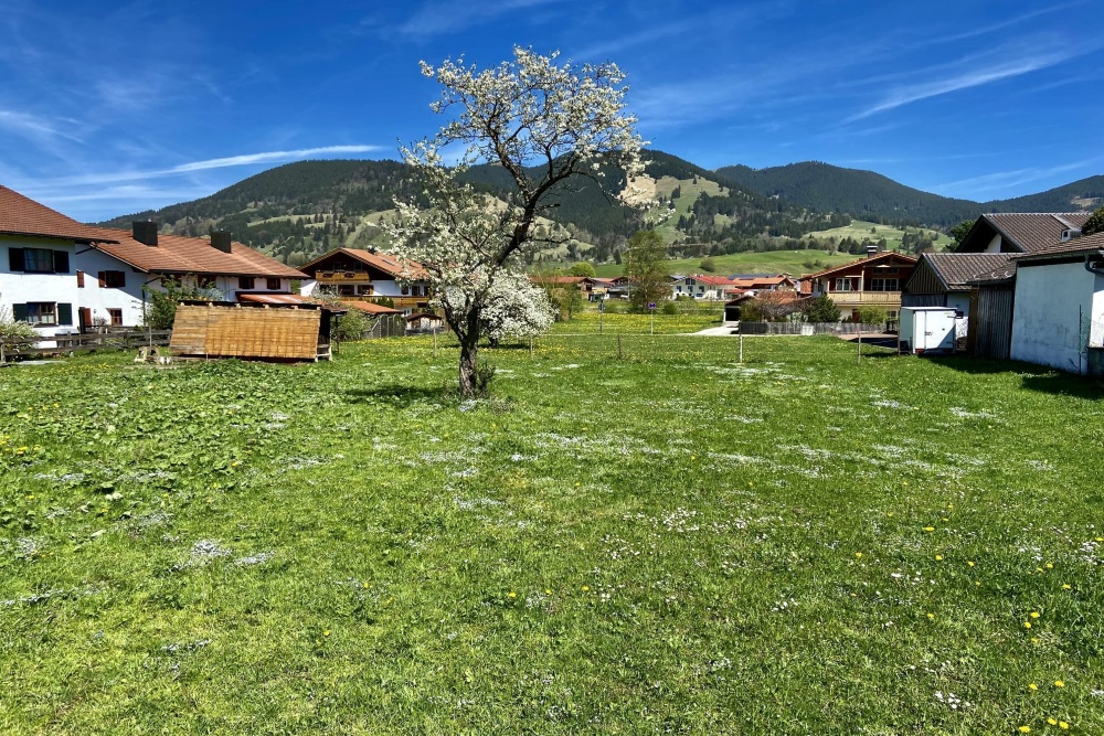 Baugrundstück mit Bergblick Unterammergau