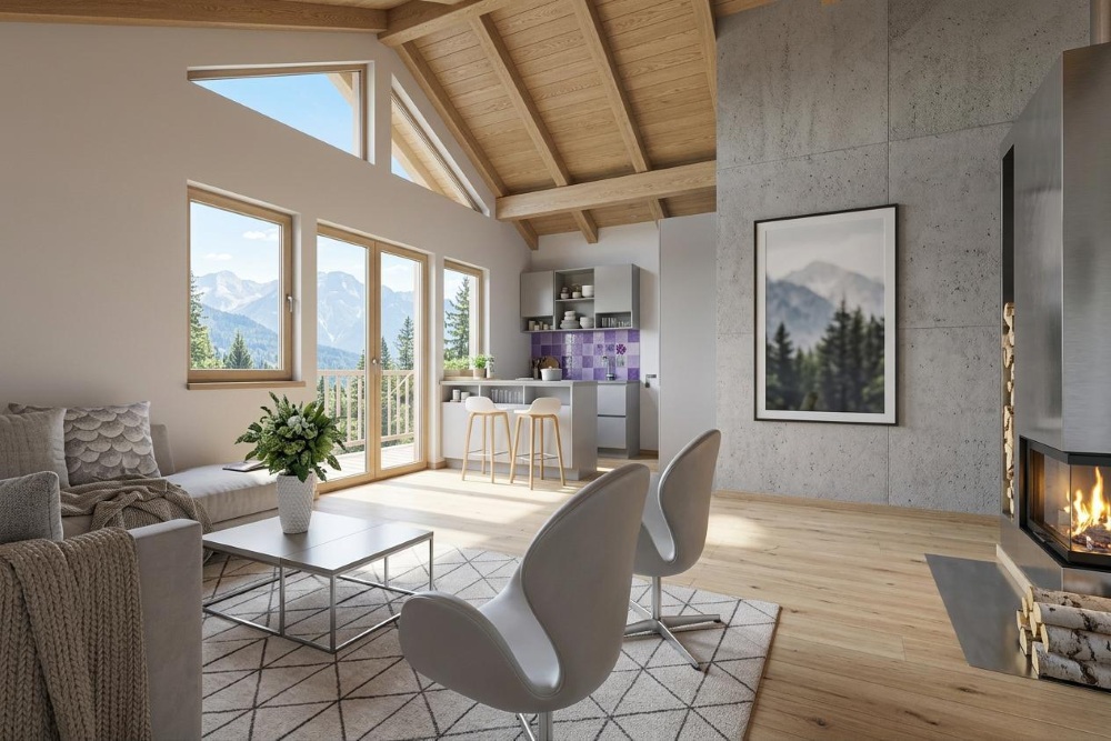 Neubau Dachgeschosswohnung Uffing am Staffelsee